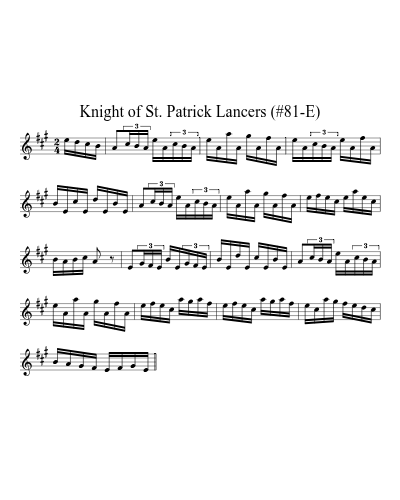 Knight of St. Patrick Lancers (#81-E)