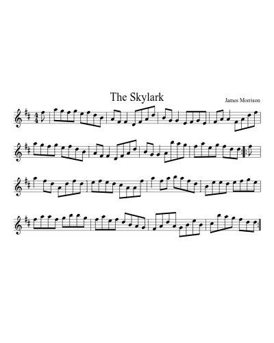 The Skylark (Version 4) sheet music preview