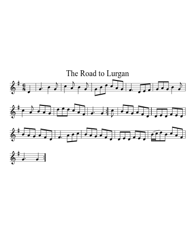 The road to Lurgan (Version 2) sheet music preview