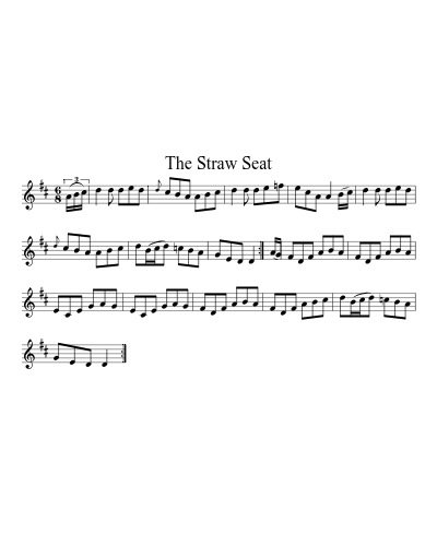 The Straw Seat sheet music preview