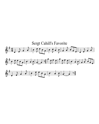 Sergt Cahill's Favorite