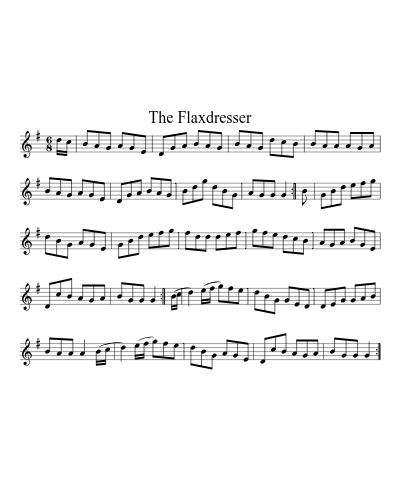 The Flaxdresser sheet music preview