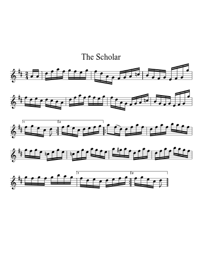 The scholar (Version 4) sheet music preview