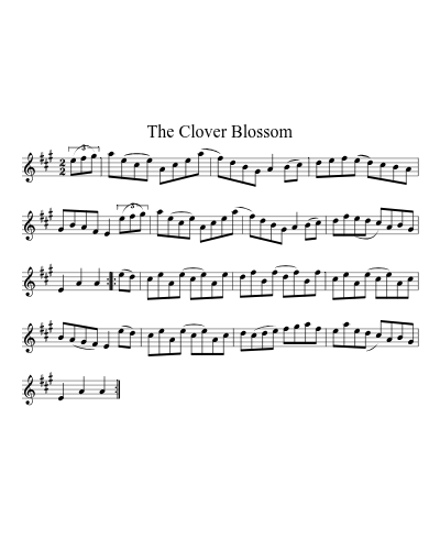 The Clover Blossom sheet music preview