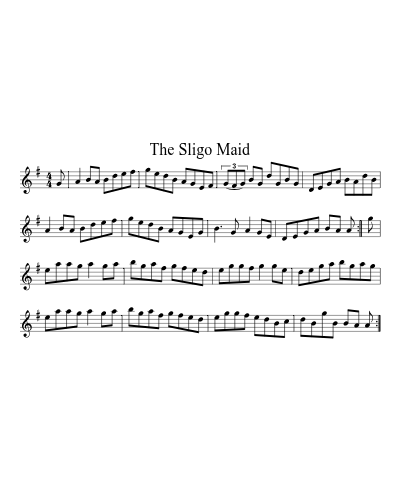 The Sligo maid (Version 2) sheet music preview