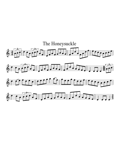 The Honeysuckle (Version 2) sheet music preview
