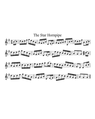 The Star Hornpipe (Version 2) sheet music preview