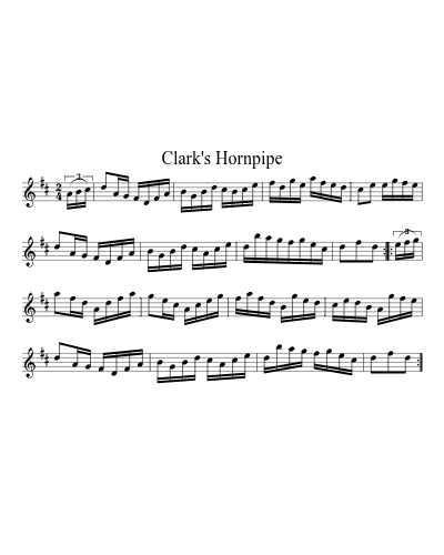 Clark's Hornpipe (Version 2)