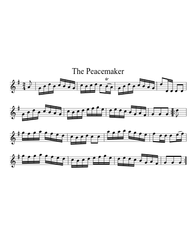 The Peacemaker (Version 2) sheet music preview