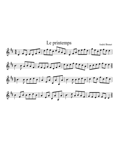 Le printemps preview