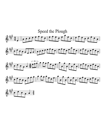 Speed the Plough (Version 4) sheet music preview