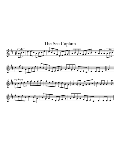 The Sea Captain (Version 2) sheet music preview