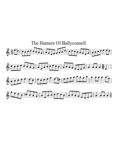 The Humors of Ballyconnell (Version 2)