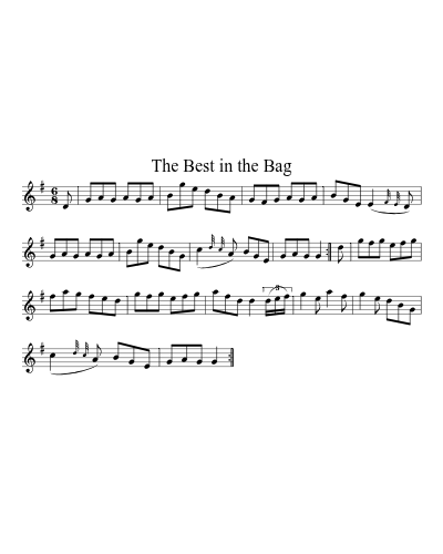 The Best In The Bag (Version 2) sheet music preview