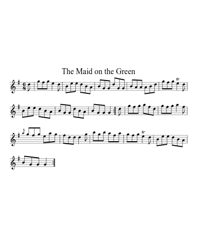 The Maid On The Green (Version 2) sheet music preview