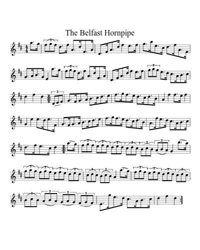 The Belfast hornpipe (Version 4) sheet music preview