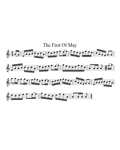 The First Of May (Version 2) sheet music preview