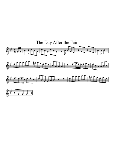 The Day After the Fair sheet music preview