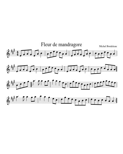 Fleur de mandragore