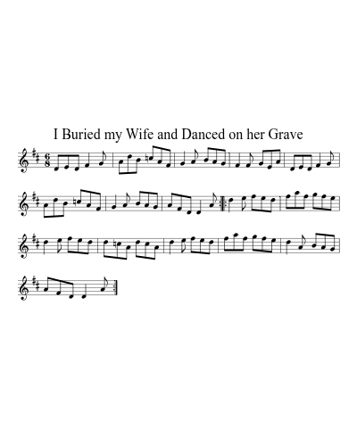 I buried my wife and danced on her grave (Version 2)