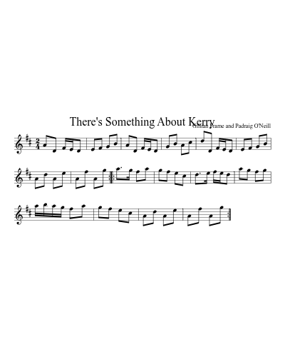 There's Something About Kerry sheet music preview