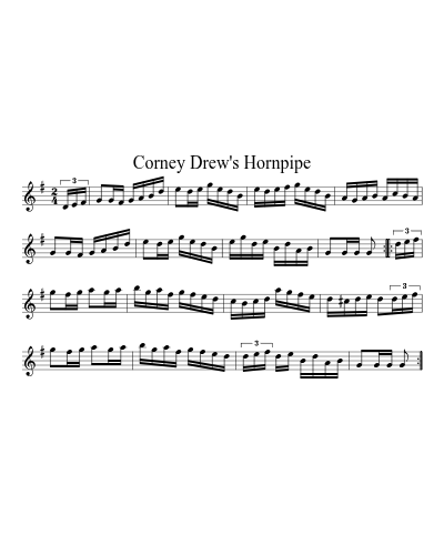 Corney Drew's Hornpipe (Version 3)