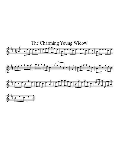 The Charming Young Widow sheet music preview