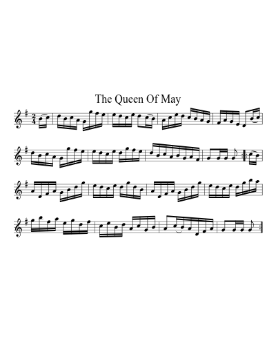 The Queen Of May (Version 4) sheet music preview