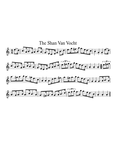 The Shan Van Vocht sheet music preview