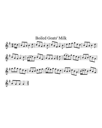 Boiled goats' milk (Version 2)
