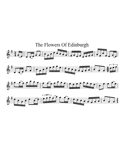 The Flowers of Edinburgh (Version 6) sheet music preview