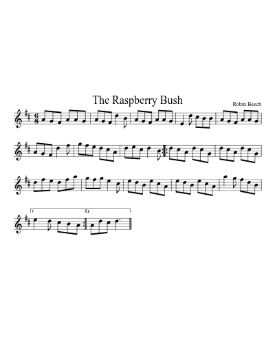 The Raspberry Bush sheet music preview