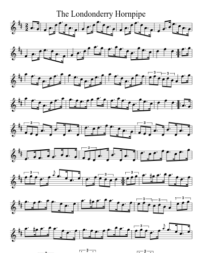 The Londonderry Hornpipe (Version 2)