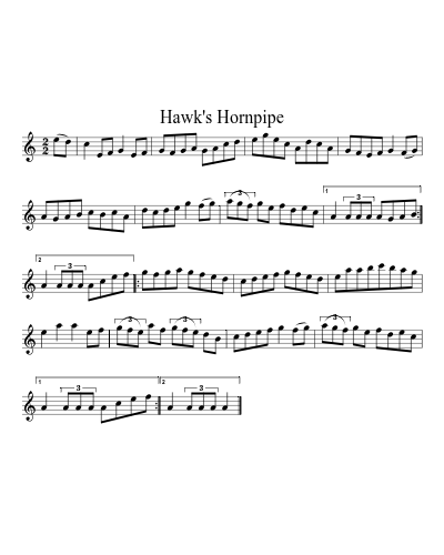 Hawk's Hornpipe (Version 2)