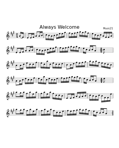 Always Welcome (Version 2)