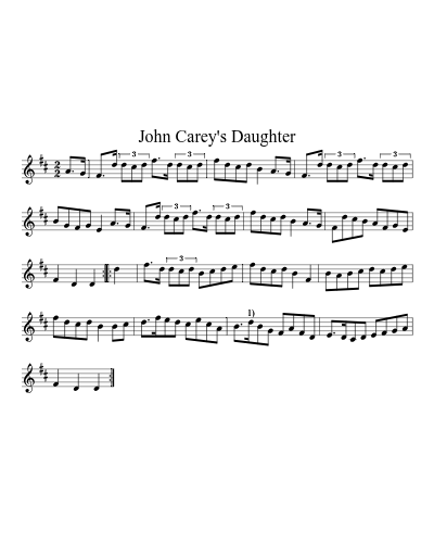 John Carey's Daughter (Version 2)