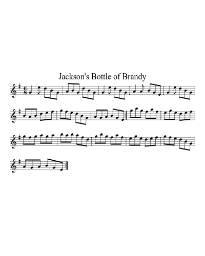 Jackson's bottle of brandy (Version 3)