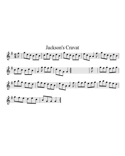 Jackson's Cravat (Version 2) sheet music preview