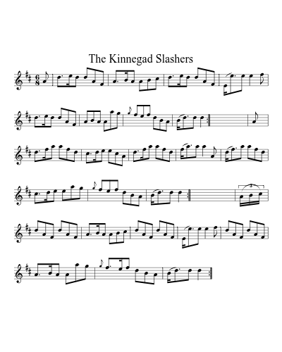 The Kinnegad Slashers (Version 4) sheet music preview
