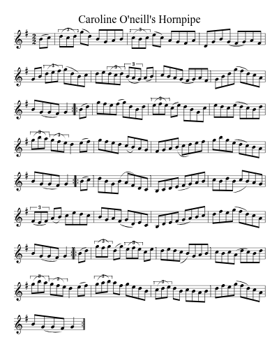 Caroline O'Neill's Hornpipe (Version 3)