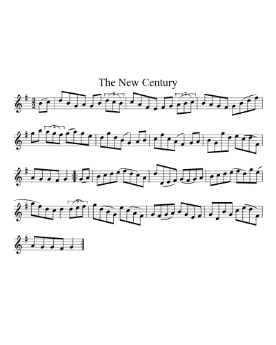 The New Century sheet music preview