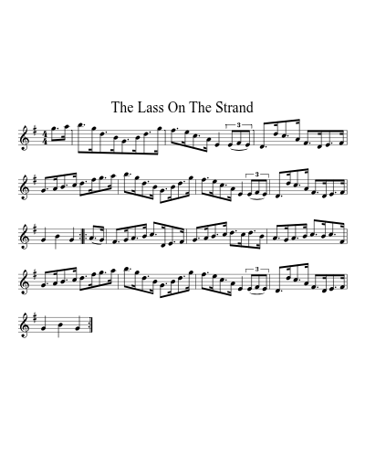 The Lass On The Strand sheet music preview
