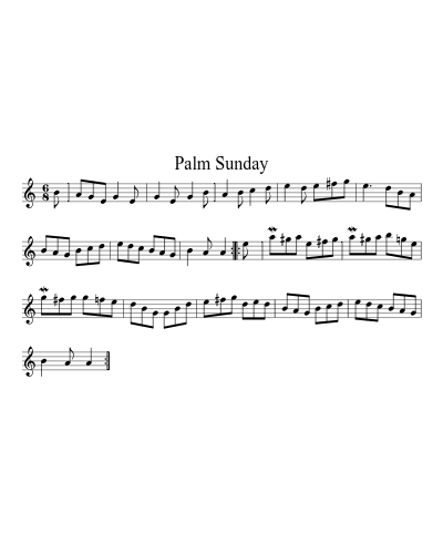 Palm Sunday (Version 4) preview