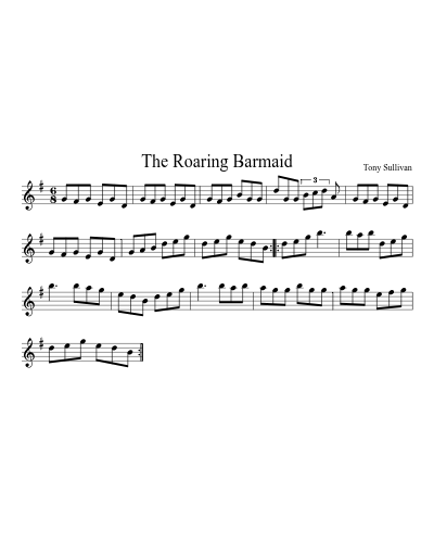 The Roaring Barmaid (Version 2) sheet music preview