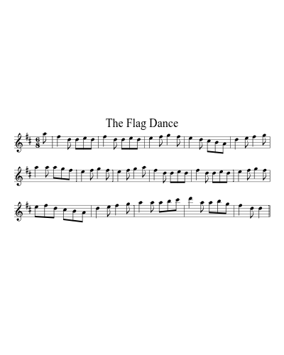 The Flag Dance sheet music preview