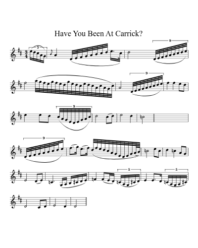 Have You Been At Carrick?