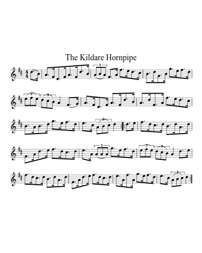 The Kildare Hornpipe sheet music preview