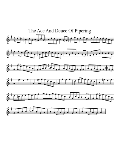 The ace and deuce of pipering (Version 4)