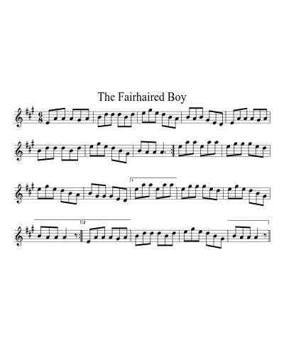The Fairhaired Boy (Version 3)