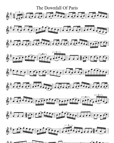 The Downfall Of Paris (Version 5)